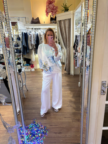 Belted Trousers White