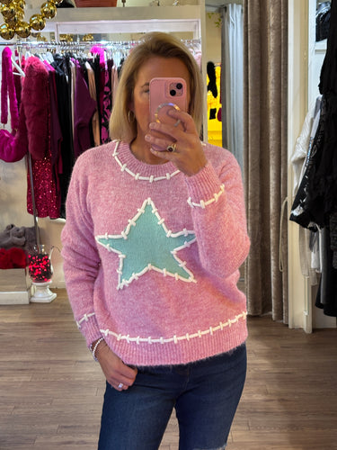 Star Knit Pink