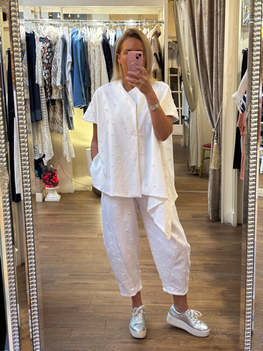 Pixie Trouser White