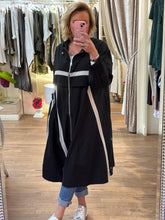 Load image into Gallery viewer, Malissa J Long Black Coat 2452