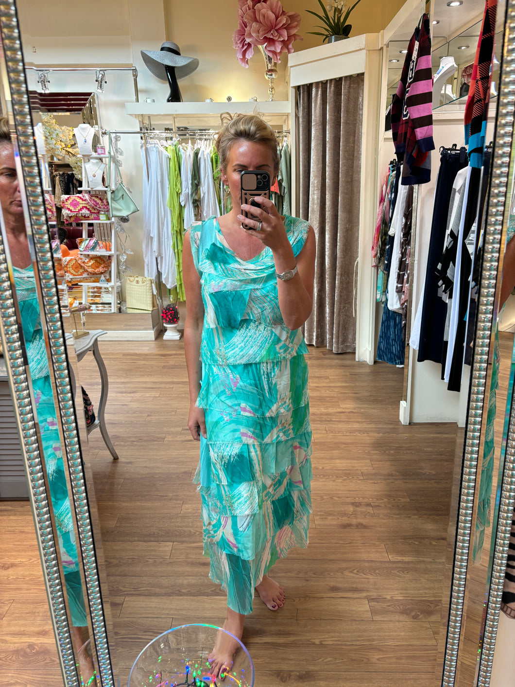 Emilia Dress Turquoise