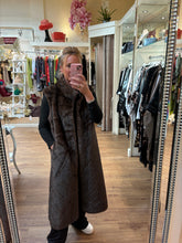 Load image into Gallery viewer, Malissa J Long Faux Fur Gilet Brown 20113