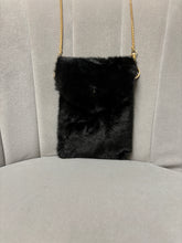 Load image into Gallery viewer, Malissa J Faux Fur Bag Black 20051